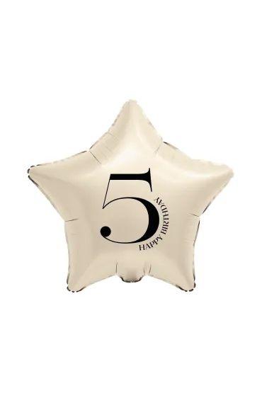 Godan BALON FOL GWIAZDA 5 KREM 44CM GO B/C