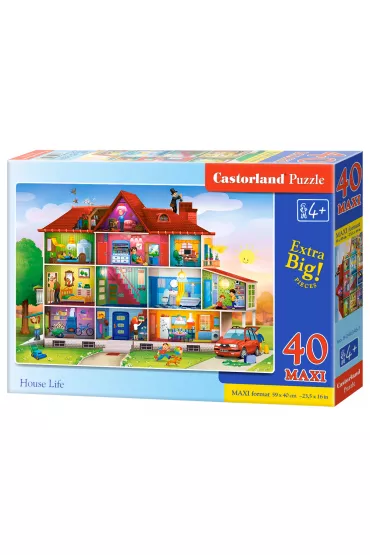 Puzzle maxi 40 el. House Life Castorland