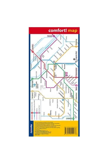 Vienna city street map 1:15 000 laminat 2025