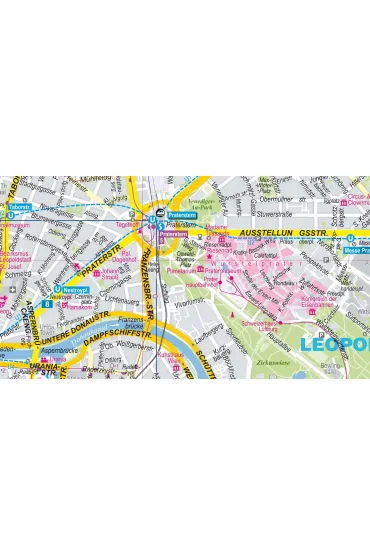 Vienna city street map 1:15 000 laminat 2025