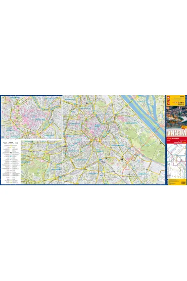 Vienna city street map 1:15 000 laminat 2025
