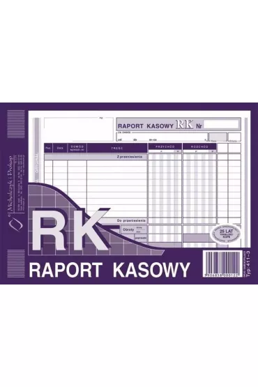 Michalczyk i Prokop RK Raport kasowy 411-3