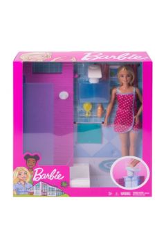 Barbie Mebelki prysznic + lalka FXG51 MATTEL