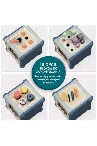 Kostka edukacyjna 10w1 Mistrz motoryki ma�ej - 12 m+ Top Bright