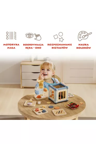 Kostka edukacyjna 10w1 Mistrz motoryki ma�ej - 12 m+ Top Bright