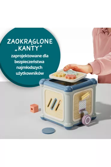Kostka edukacyjna 10w1 Mistrz motoryki ma�ej - 12 m+ Top Bright