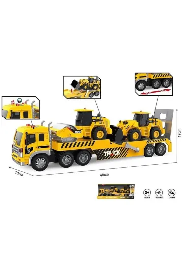 Auto ci�arowe z lawet� i 2 koparkami 1:16 Adar