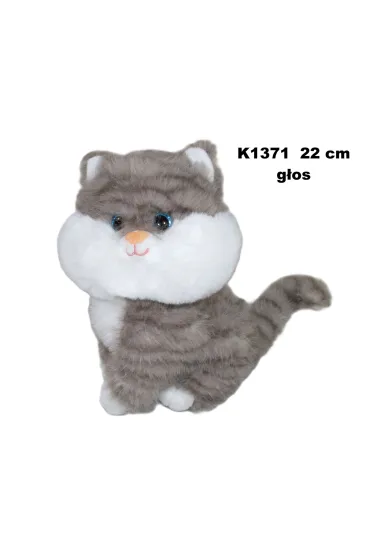PLUSZAK KOT Z GLOSEM 22CM SIEDZACY SA Sun-Day