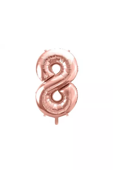 PartyDeco Balon foliowy 8 r�owe z�oto 86cm