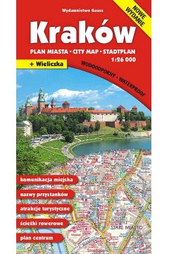 Krakw. Plan miasta w skali 1:26 000