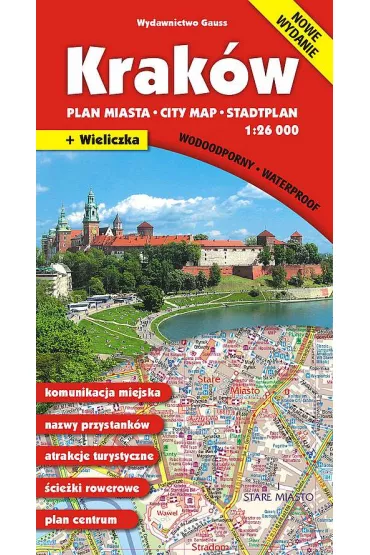 Krak�w. Plan miasta w skali 1:26 000
