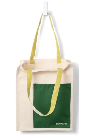 If Bookaroo Torba bawe�niana Forest Green&Chartreuse