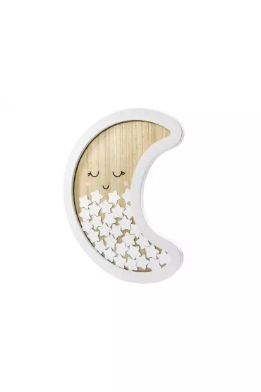 PartyDeco Drewniana ksi�ga go�ci Ksi�yc 38.5x30cm