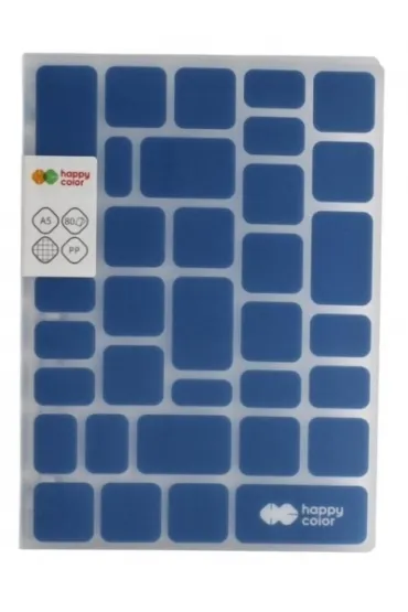 Happy Color Brulion na spirali Trendy, Navy Blue, A5, 80g, 80 kartek w kratk�