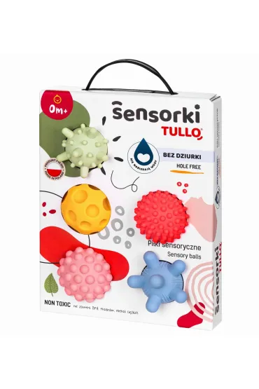 Sensorki Tullo Pi�ki sensoryczne 5 szt. bez dziurki pastelowe