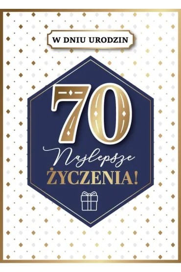 Armin Style KARNET URODZINY 70 B6 Z KOP AS GM-1223 FOL