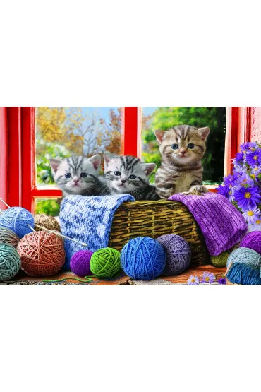 Puzzle 500 el. Knittin' Kittens Eurographics