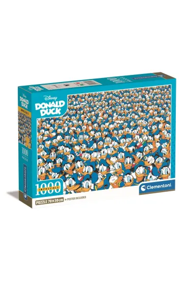 Puzzle 1000 el. Compact Impossible Puzzle! Donald Duck Clementoni