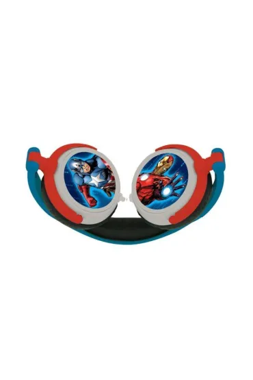Sk�adane s�uchawki przewodowe stereo Avengers z g�o�no�ci� bezpieczn� dla dzieci Lexibook HP010AV