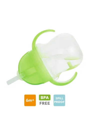 Kubek Munchkin niekapek ze s�omk� 207ml zielony