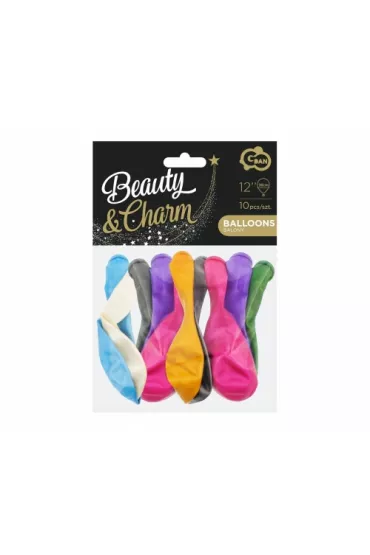 Godan Balony Beauty&Charm metaliki CB-1MMX 10 szt.