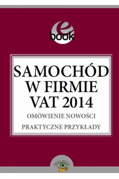 eBook Samochd w firmie VAT 2014 pdf