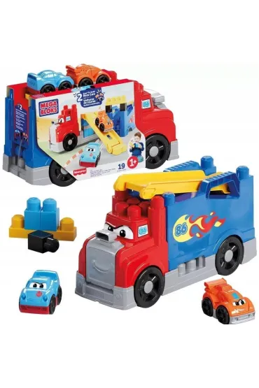 Mega Bloks. Build&Rig Race Ci�ar�wka + autka Mattel