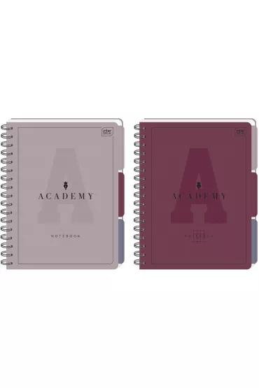 Interdruk Ko�ozeszyt z przek�adkami B5 PP Academy kratka 100 kartek