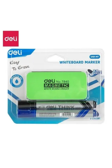 Deli Markery sucho�cieralne 2mm + g�bka