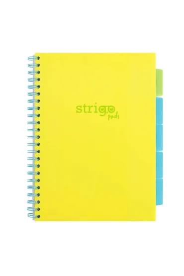 Strigo Ko�ozeszyt Pads A5 Neon ��ty linia 100 kartek