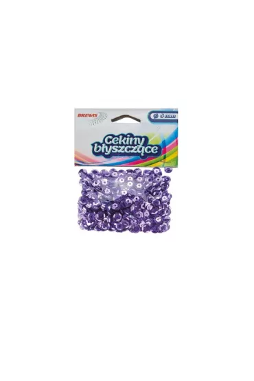 Cekiny b�yszcz�ce B 160 fioletowy 8mm, 10g