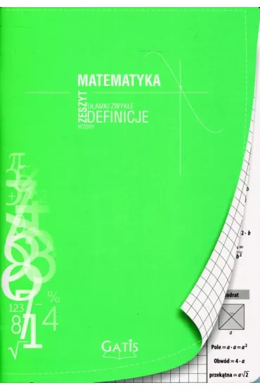 Gatis Zeszyt A5 matematyka z kompedium wiedzy na marginesach kratka 60 kartek