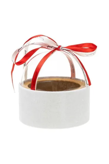 Rozette Pude�ko Flower Box bia�y