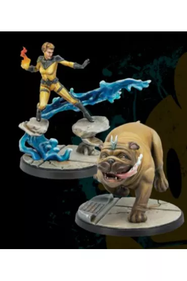 Marvel Crisis Protocol. Crystal and Lockjaw Atomic Mass Games