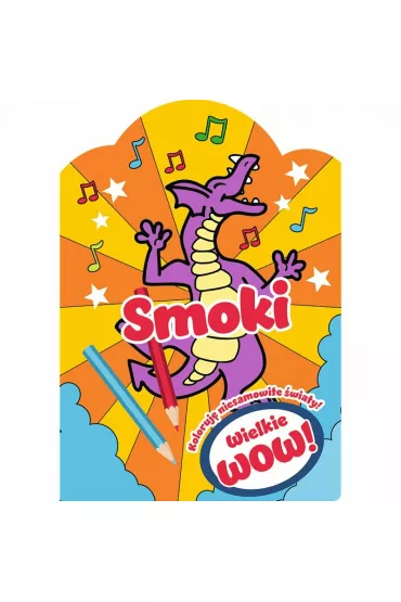 Malowanka Wielkie WOW Smoki Naklejki