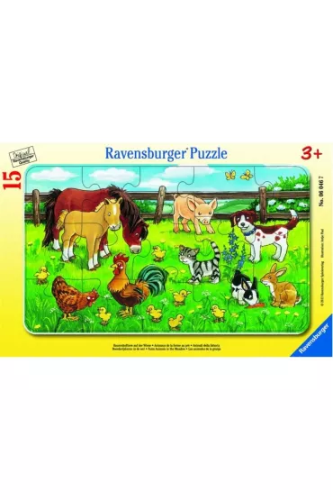 Puzzle 15 el. Zwierz�ta domowe Ravensburger