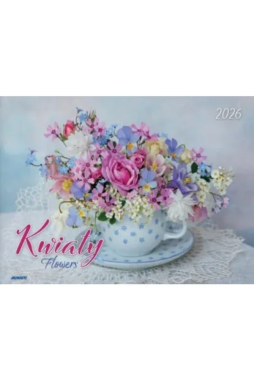 Kalendarze �cienne Kalendarz albumowy 2026 Kwiaty KA-8