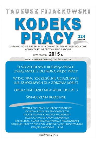 Kodeks pracy 2015