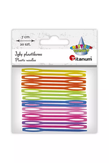 Titanum Ig�y plastikowe 70mm mix kolor�w 20 szt.