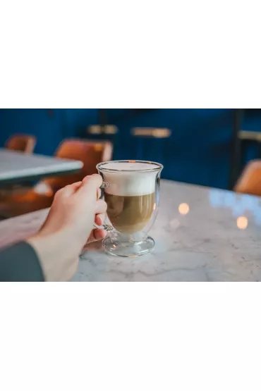 Vialli Design Zestaw szklanek z podwjn ciank do latte Amo 26421 2 x 250 ml
