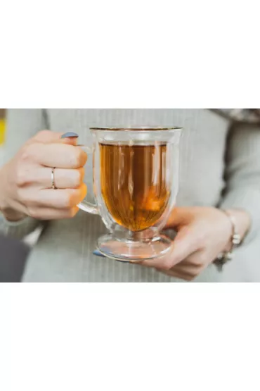 Vialli Design Zestaw szklanek z podwjn ciank do latte Amo 26421 2 x 250 ml