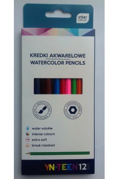 Interdruk Kredki akwarelowe 12 kolorw