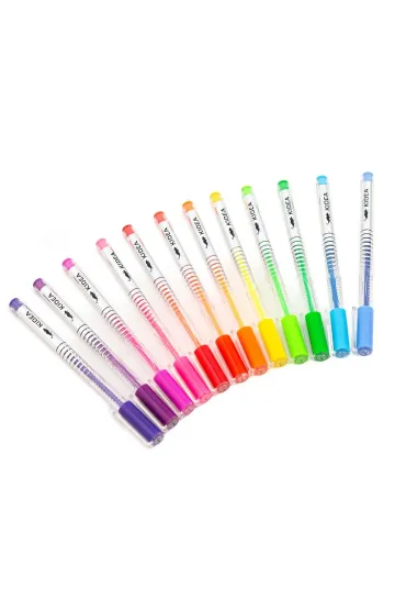 Derform D�ugopisy �elowe fluo 12 szt.