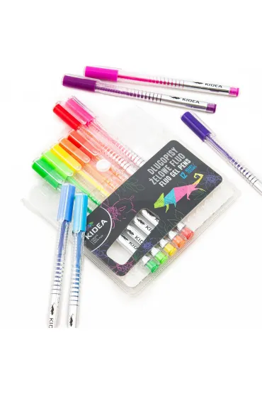 Derform D�ugopisy �elowe fluo 12 szt.