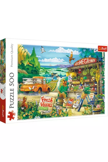 Puzzle 500 el. Poranek na wsi Trefl
