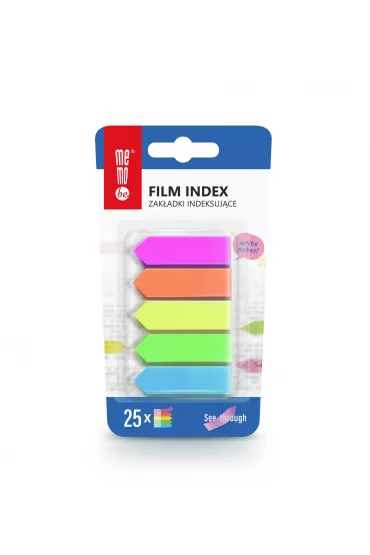 MemoBe Zak�adki indeksuj�ce 12x45mm 125 szt.