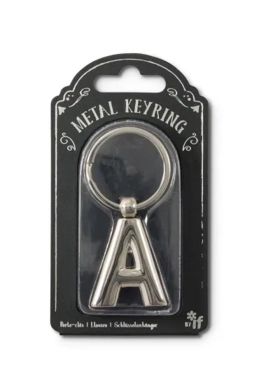 If Silver Letter Keyring - brelok do kluczy litera A