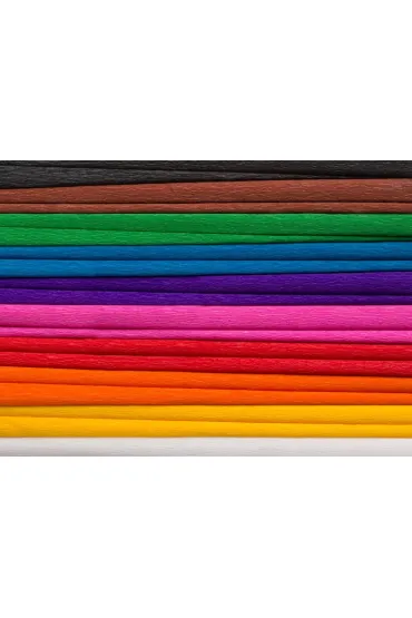 Happy Color Bibu�a marszczona MIX A, 10 kolor�w, 25x200 cm, 10 rolek 25 x 200 cm