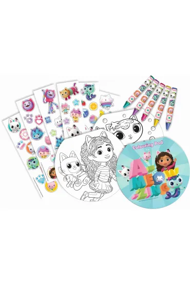 KIDS EUROSWAN Zestaw artystyczny podr�ny Koci Domek Gabi