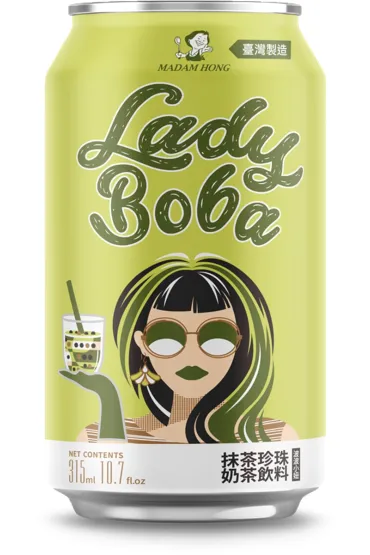 Madam Hong Zestaw Bubble tea matcha 6 x 315 ml